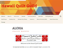 Tablet Screenshot of hawaiiquiltguild.com